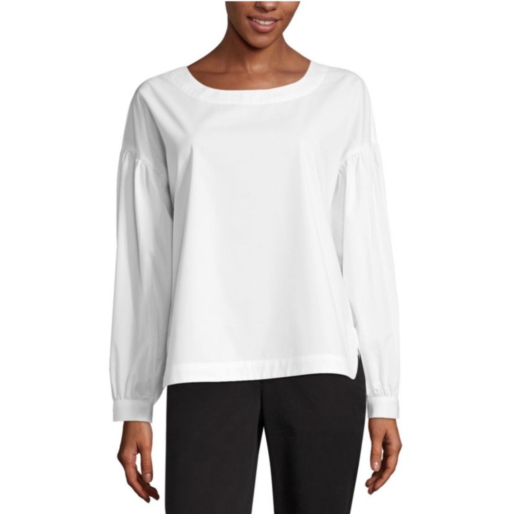 NWT Worthington Modern Fit L/S Button Back Blouse